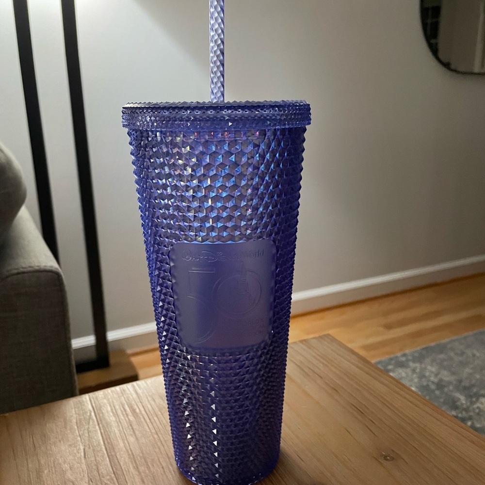 Walt Disney World 50th Anniversary Geometric Starbucks Tumbler with Straw WDW